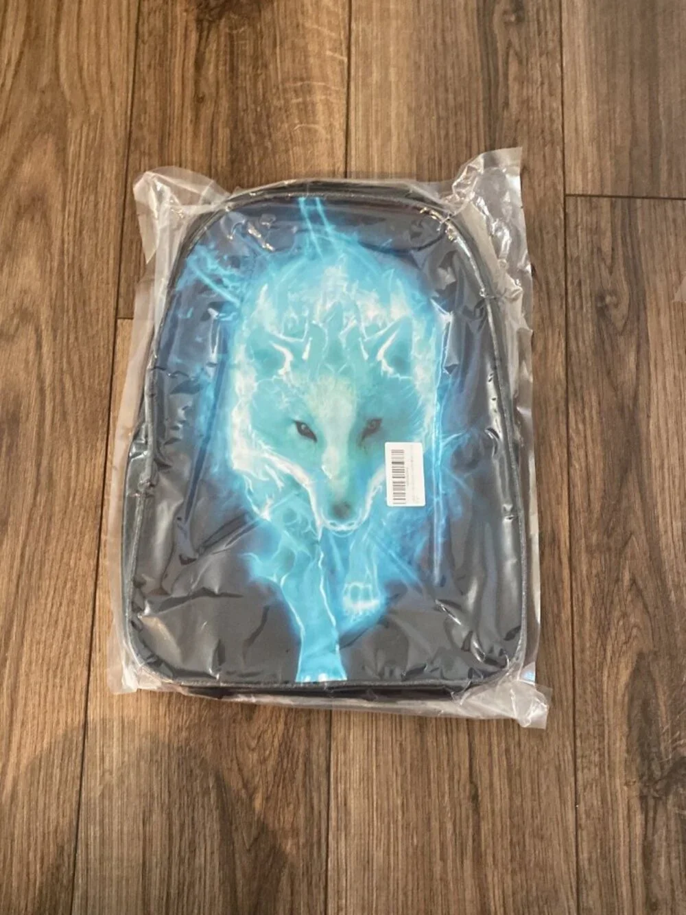 NEW Blue Electric Wolf Kids Zip Backpack